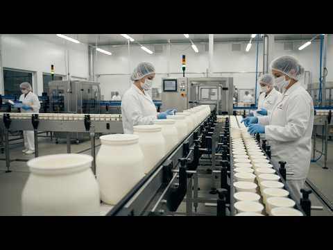 Inside a Modern Greek Yogurt Factory – From Milk to Premium Yogurt (Full Process