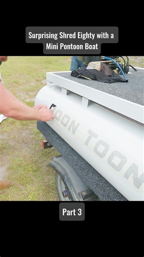 Surprising Shred Eighty with a Mini Pontoon Boat #surprising #shred #boat #pontoon