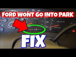 FORD WONT START IN PARK FIX