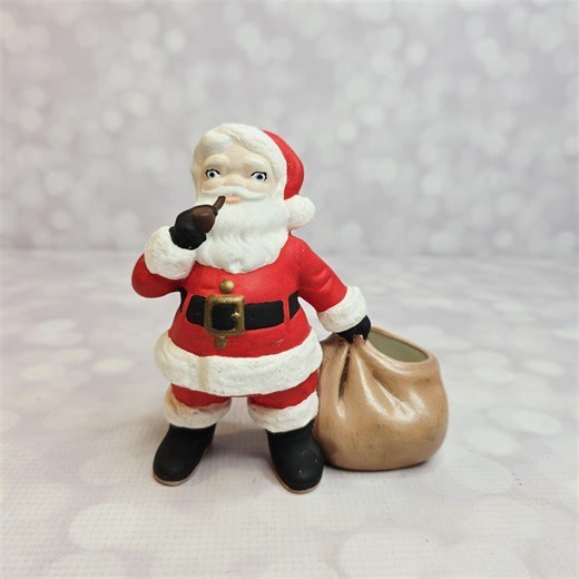 Vintage Ceramic Santa - Etsy