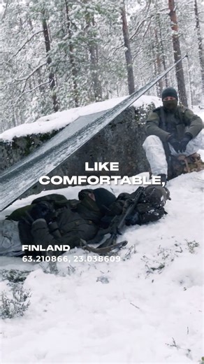 A comfortable weekend under a tarp? Finnish SF: "Sure."