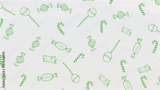 The christmas pattern on a green screen is a simple design that can be used for various purposes