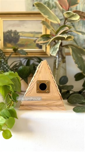 A-Frame birdhouse weekend project! #diy #springproject