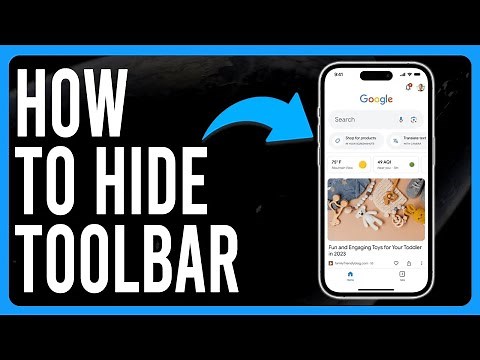 How To Hide Google Chrome Toolbar On Mobile (How To Remove/Hide Google Chrome Toolbar On Mobile)