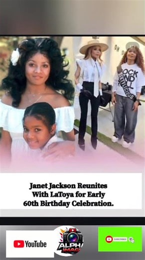 🎂👑 JANET & LATOYA JACKSON REUNITE FOR EARLY 60TH BIRTHDAY CELEBRATION.#shorts"