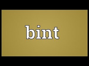 Bint Meaning