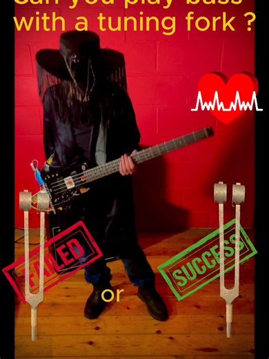 Can You Play Bass With a Tuning Fork? 🔔 | Weird Bass Experiments