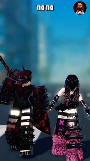 Tiki Tiki slowed version with roblox player #roblox #robloxshorts #foryou