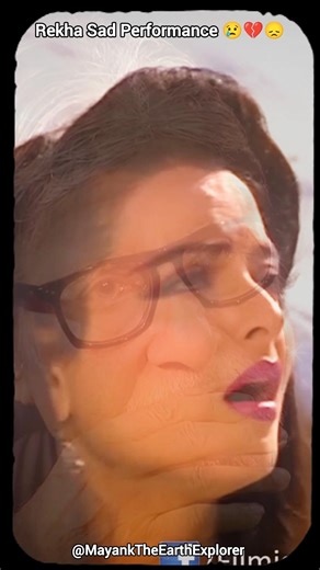 💔🎭 Rekha Sad Song Performance | Emotional Bollywood Moments | Old Hindi Song #shorts #viral