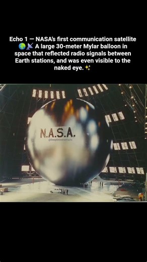Echo 1 — The Beginning of Space Communication 🌍📡 #space #universe #facts #spacefacts #shorts #yt