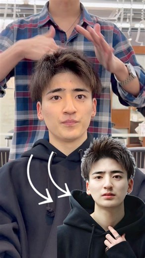 アップバングのセット方法💇‍♀️ #短髪 #ヘアセット #メンズヘア #メンズヘアセット
