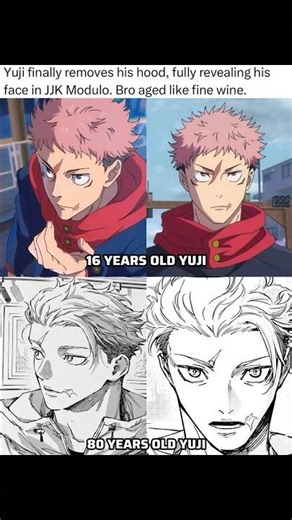 AGED LIKE FINE WINE: 🔥 Yuji's Transformation is INSANE! 16 vs 80 Year 🤯JJK Manga Art Breakdown 💯