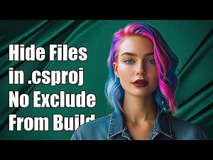 How to Hide Files in .csproj Without Excluding Them from Build Process