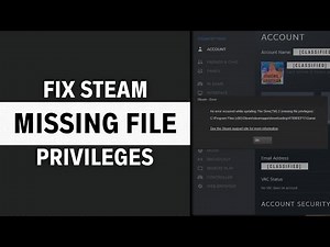 How To Fix Steam Error Missing File Privileges (Very EASY!)