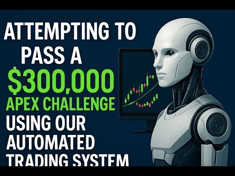 Attempting to pass a $300,000 Apex Challenge using our proprietary automated trading system! Test 1