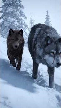 The Wolf Pack A Hunt Amidst the White Snow #aishorts #animation #viralvideo