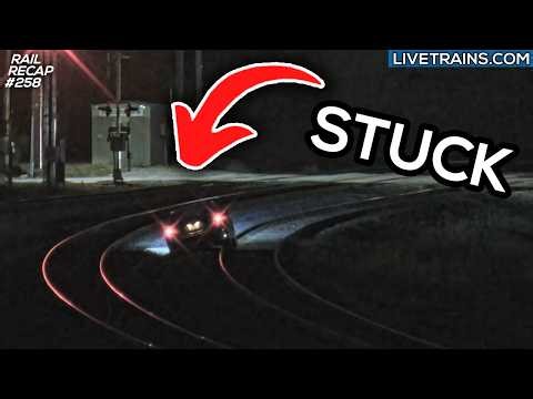 YIKES! Car Gets STUCK On TRAIN TRACKS | RailRecap 258