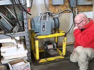 Pony Motor starting my Rotary Phase Converter.