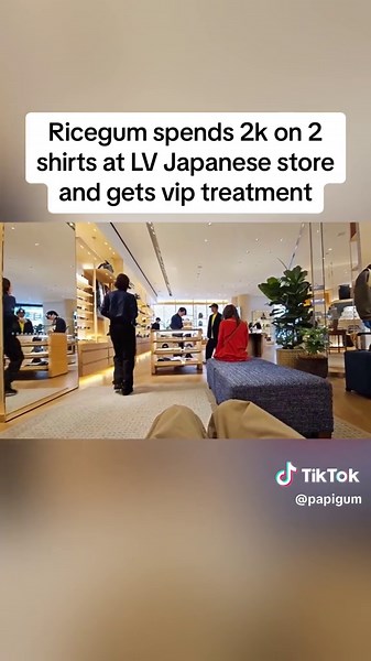 Ricegum spends 2k on 2 shirts at LV Japanese store and gets vip treatment #fyp #ricegum #ricegumstream #ricegumclips #ricegumlive #ricegumrumble #ricegumcomeback