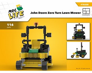 LEGO MOC-78328 John Deere zero turn lawn mower (City > Farm 2021)