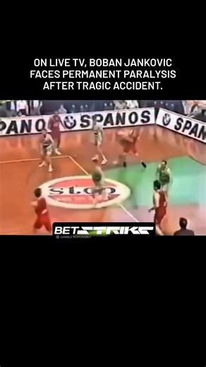 On March 13, 1993, tragedy struck Serbian basketball star Boban Janković during a Yugoslav League game. While driving for a fast break, he collided head-on with a metal pole that held up the backboard--positioned dangerously close to the court and left unpadded. The impact vertebrae and left him Shattered his cervical ermanently paralyzed. The accident, broadcast live, shocked the sports world and exposed how poor safety p standards put players at risk. In response, FIBA mandated padded supports