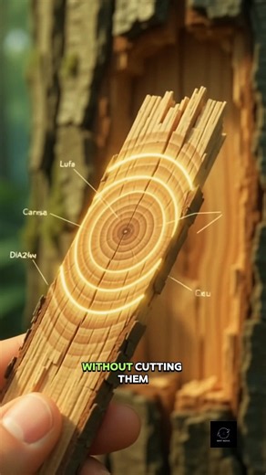 How Can Scientists Tell a Tree's Age? 🌳🤯 #science #facts #viral #shorts