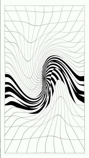 Optical illusion drawing digital - Corel Painter #shorts #art #digitalart