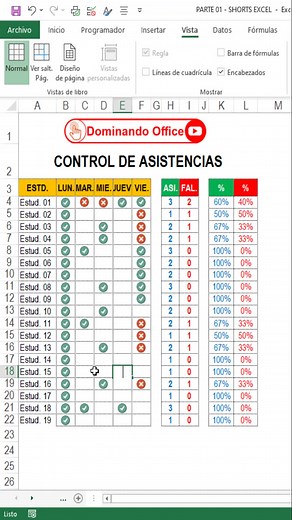 Control de Asistencias en Excel: Tutorial Completo