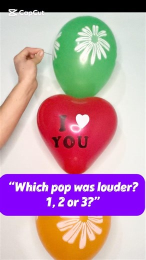 Which Balloon Was Loudest? 💥 #asmrsounds #poppballons #asmr #funny