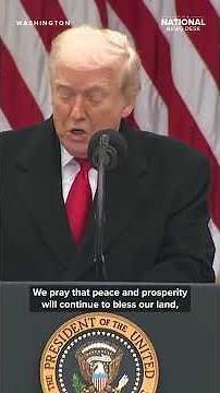Trump's Thanksgiving message for America