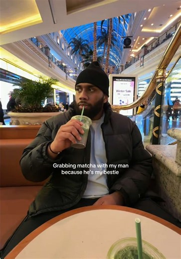 Grabbing Matcha at Blank Street with My Bestie