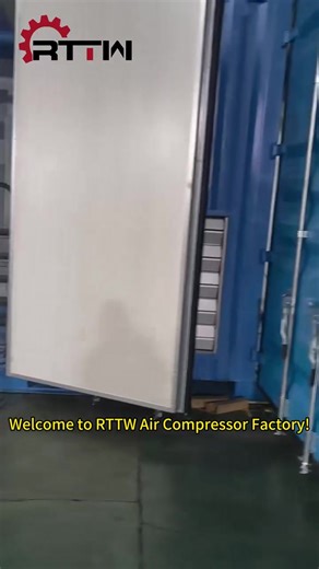 RTTW Air Compressor Factory 🛠️ Mass production container integrated air compressor station 💨#screwcompressor #aircompressor #compressorfactory