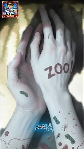 Your Hands Are Literally a ZOO! 🦠 #Shorts #healthtips #handwashing