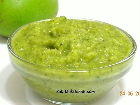 Raw mango Chutney-Kacche Aam ki Chutney-Green Mango Chutney-Easy Raw Mango Chutney Recipe