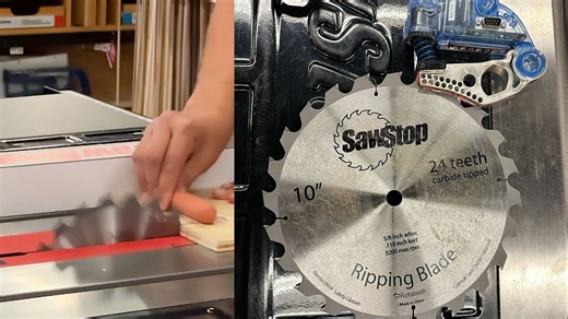 SawStop 安全功能现场讲解和演示