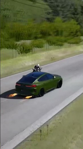 Kawasaki Ninja H2R vs BMW X6M Competition #shorts #kawasaki #superbike #supercars #car #cars #racing