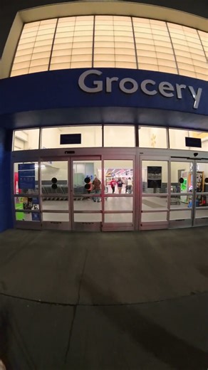 Entering through the Grocery Stanley Automatic Doors at the Walmart in McPherson, Kansas