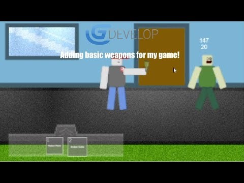 Adding basic weapons for my game! Gdevelop