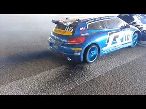 RC Car Burnout! Exploding tire!