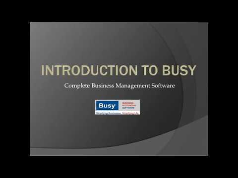 Lesson 2 - Introduction to BUSY - English