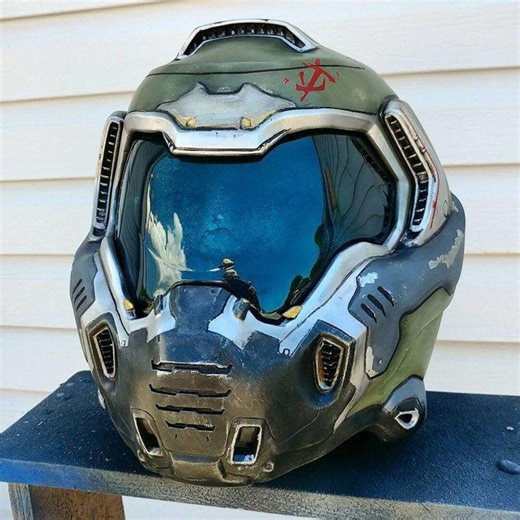 The Legend of the Doom Slayer Helmet STL Cosplay - Etsy Australia