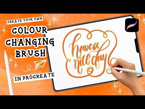 How to Create a COLOR-CHANGING Brush in Procreate! 🌈✨ (EASY TUTORIAL)