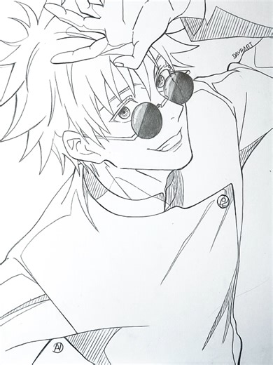 How to Draw Gojo Satoru's Face Step-by-Step