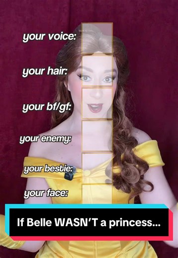 maybe Belle should stick to being herself…👀🫠 #fyp #disney #disneyprincess #belle #disneyfilter