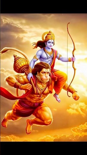Divine Bond of Lord Hanuman and Lord Ram 🙏🔥
