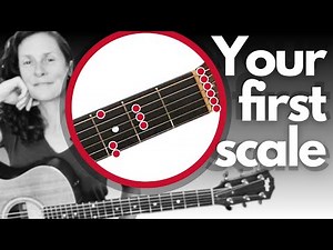 Easy E Minor PENTATONIC Scale & exercises - Beginner GUITAR