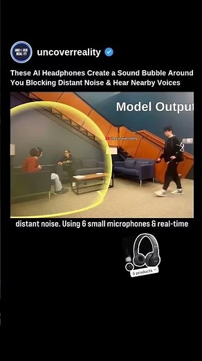 These AI Headphones Blocks Distant Noise & Hear Only Nearby Voices. Here's How #tech #shorts #ai
