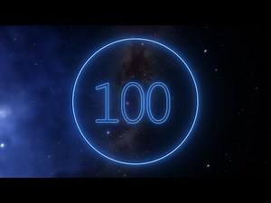 Neon stopwatch 100 seconds (countdown)