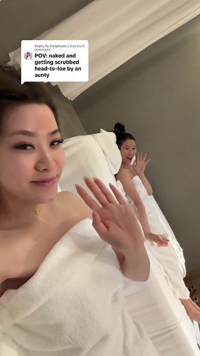 Replying to @Xixiplease | Xixi Liu 💯humbling experience at the Chinese bath house 😅 #china #chinatravel #travel #vlog #bathhouse #exfoliatingglove