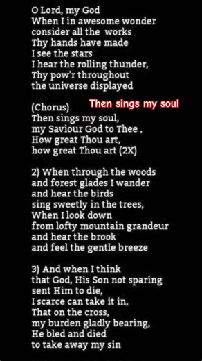 How great thou art lyrics #singer #worshipmusic #christianmusic #gospelmusic #love #ytshorts